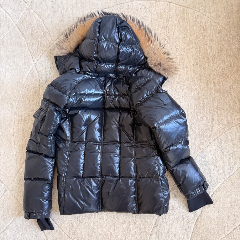 SAM - Blake down puffer jacket with fur trimmed hood - excellent condition - Picture 8 of 13